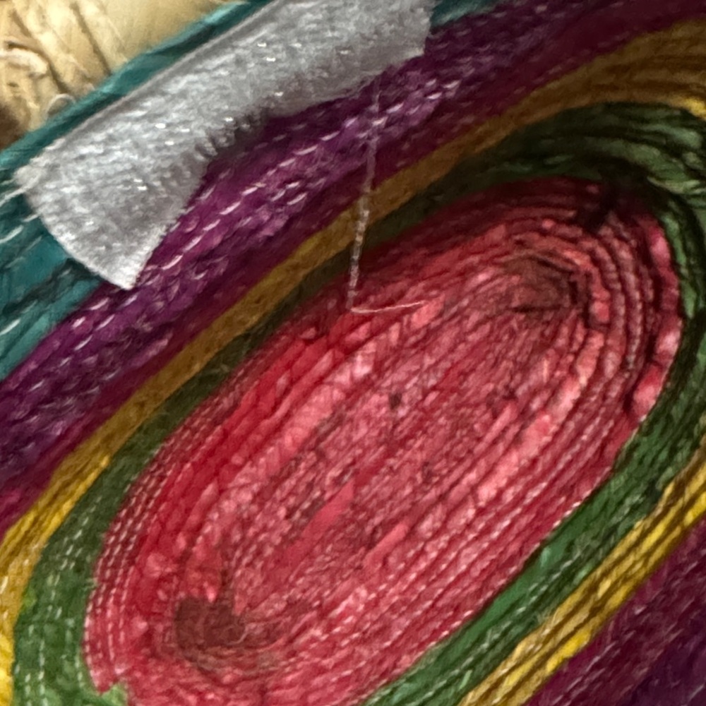Summer Vibes Woven Multi Stripe Mini Bag-Natural Fibers-GUC - Picture 12 of 14